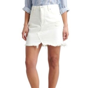 Lucky Brand l Old Favorite Distressed Denim Mini Skirt Size 26/2